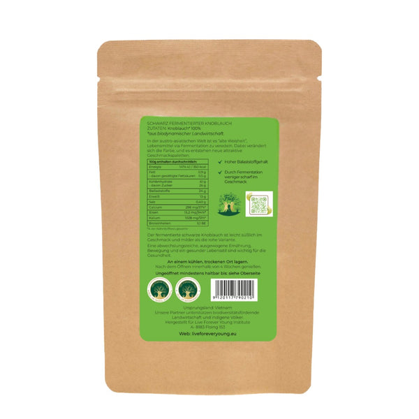 Fermentierter Knoblauch Rueckseite